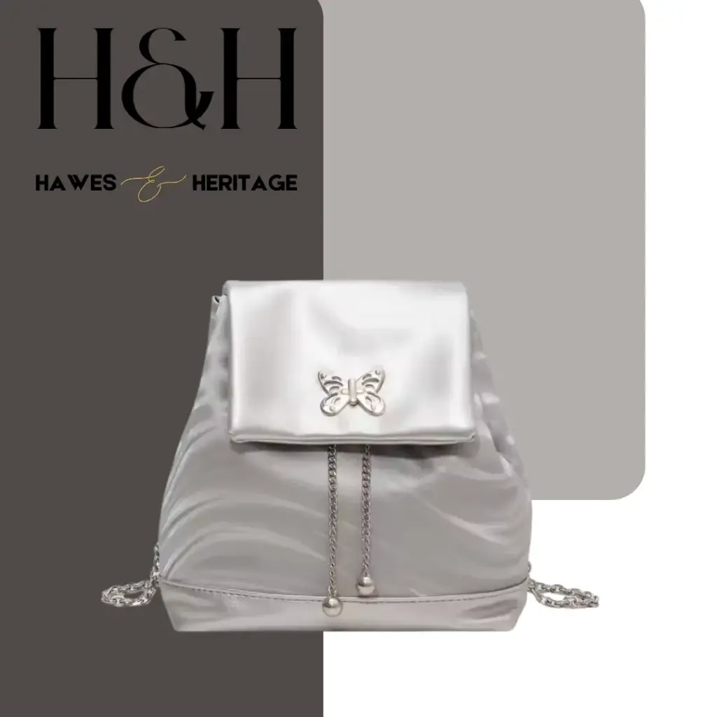 Hawes & Heritage Shimmer Bow Mini Shoulder Bag – Silverline Edition 