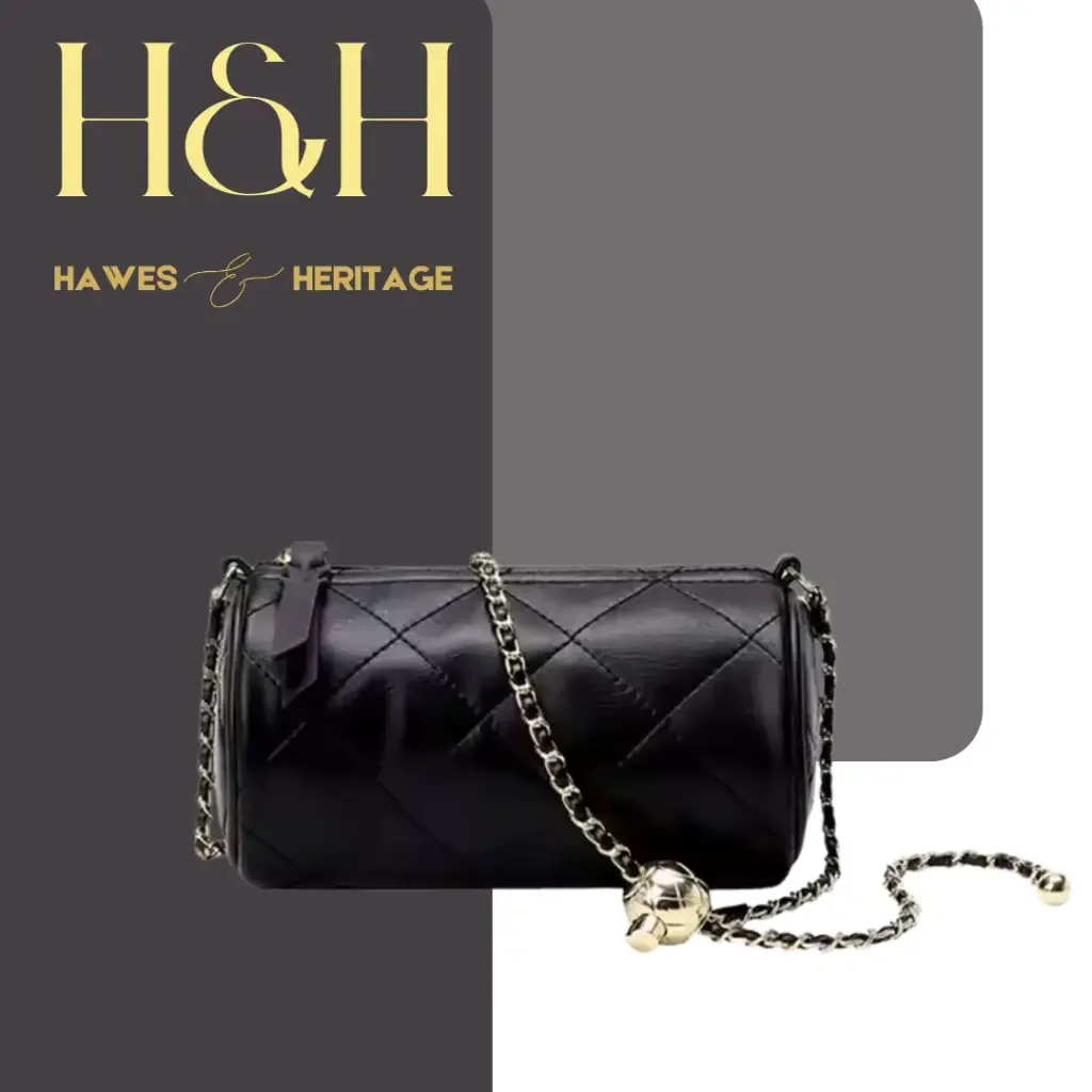 Hawes & Heritage Quilted Mini Barrel Bag – Luxe Capsule Edition