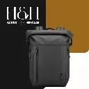  Waterproof Backpack Unisex Roll-top Backpack for Outdoor Daily Bag