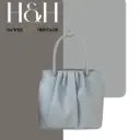 Solid Color Pleated Small Square Soft Leather Casual Shoulder Crossbody Women's Handbag