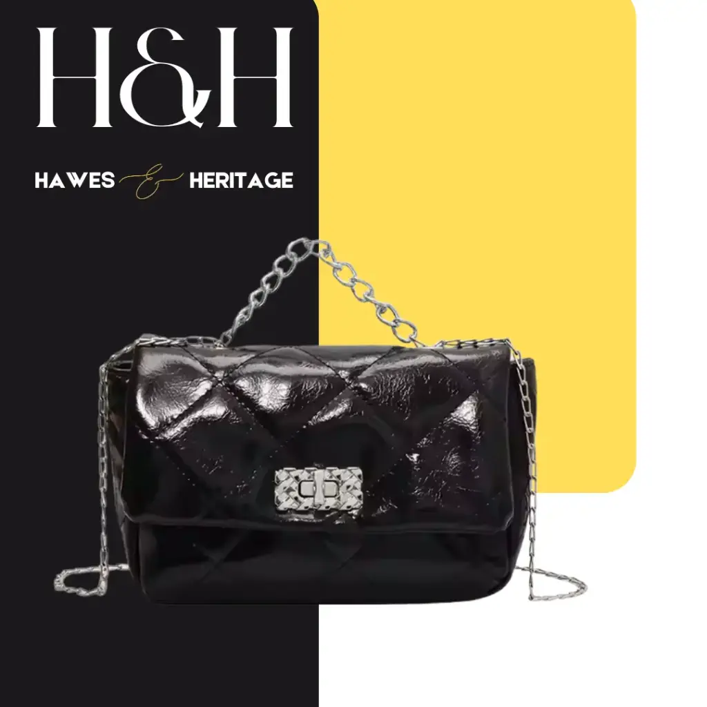 Hawes & Heritage Iconic Quilted Chain Clutch – Studio Series