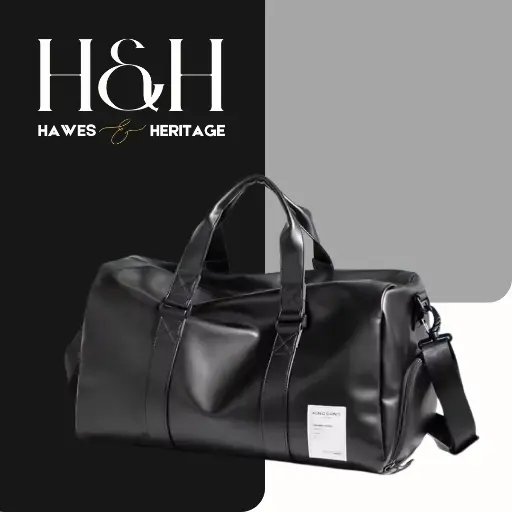 PU Leather Fashion Casual Large-Capacity Travel Bag Multi-Function Area Gym Unisex Soft Bag